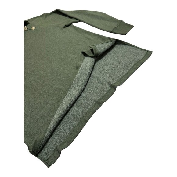 J.Crew Shawl Collar Pullover Green Fleece Lined Sweatshirt Men’s Large - Picture 10 of 10